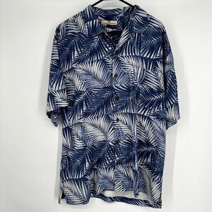 Tommy Bahama Tropical Vacation Shirt‎ Size Large 100% Silk Short Sleeve